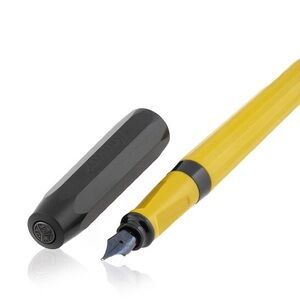 Yellow Fountain Pen with Dark Gray Cap
